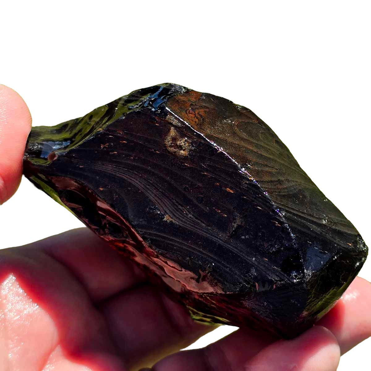 RARE Fire Glass Buttes Obsidian Rough Chunk!