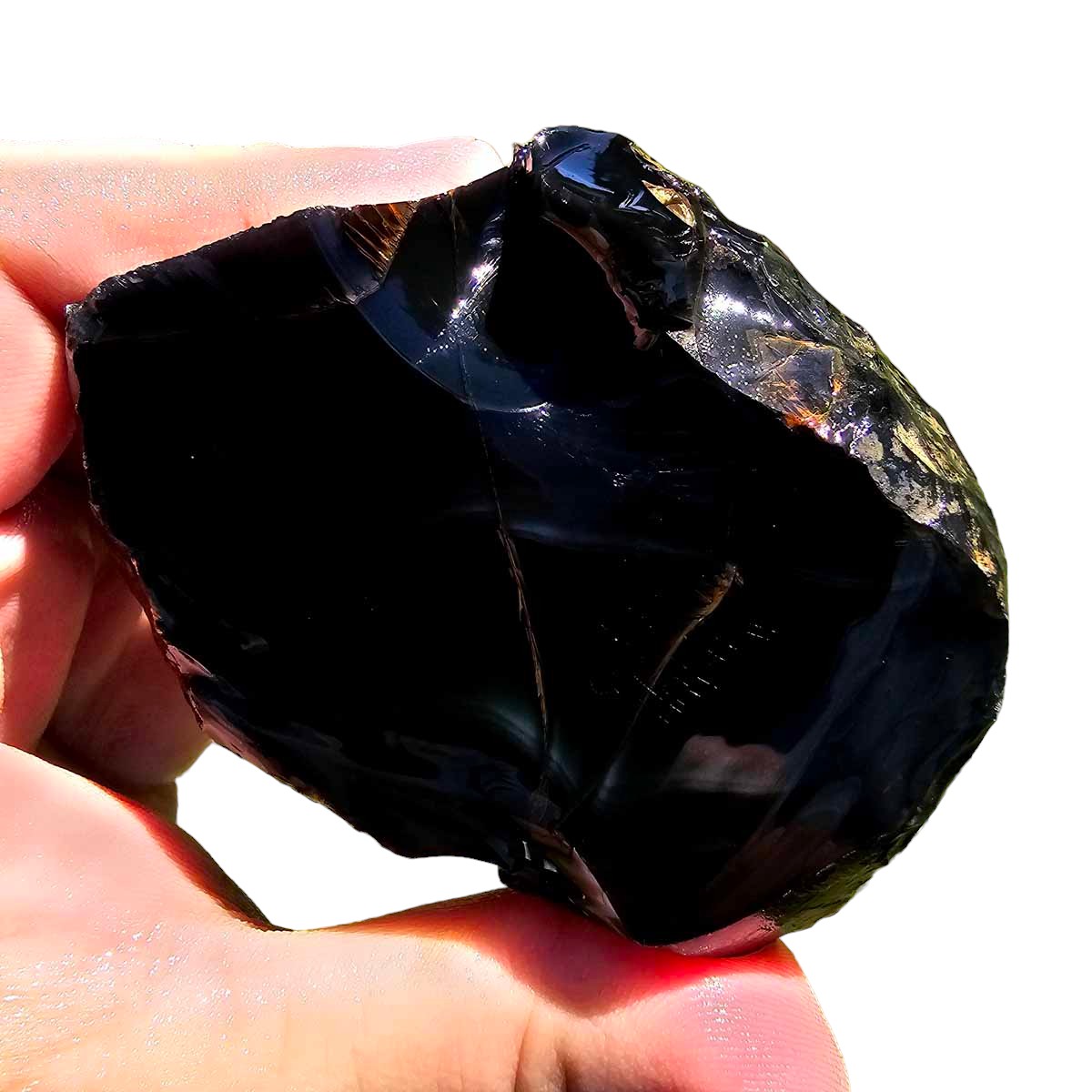 Unique Glass Butte Obsidian Rough Chunk