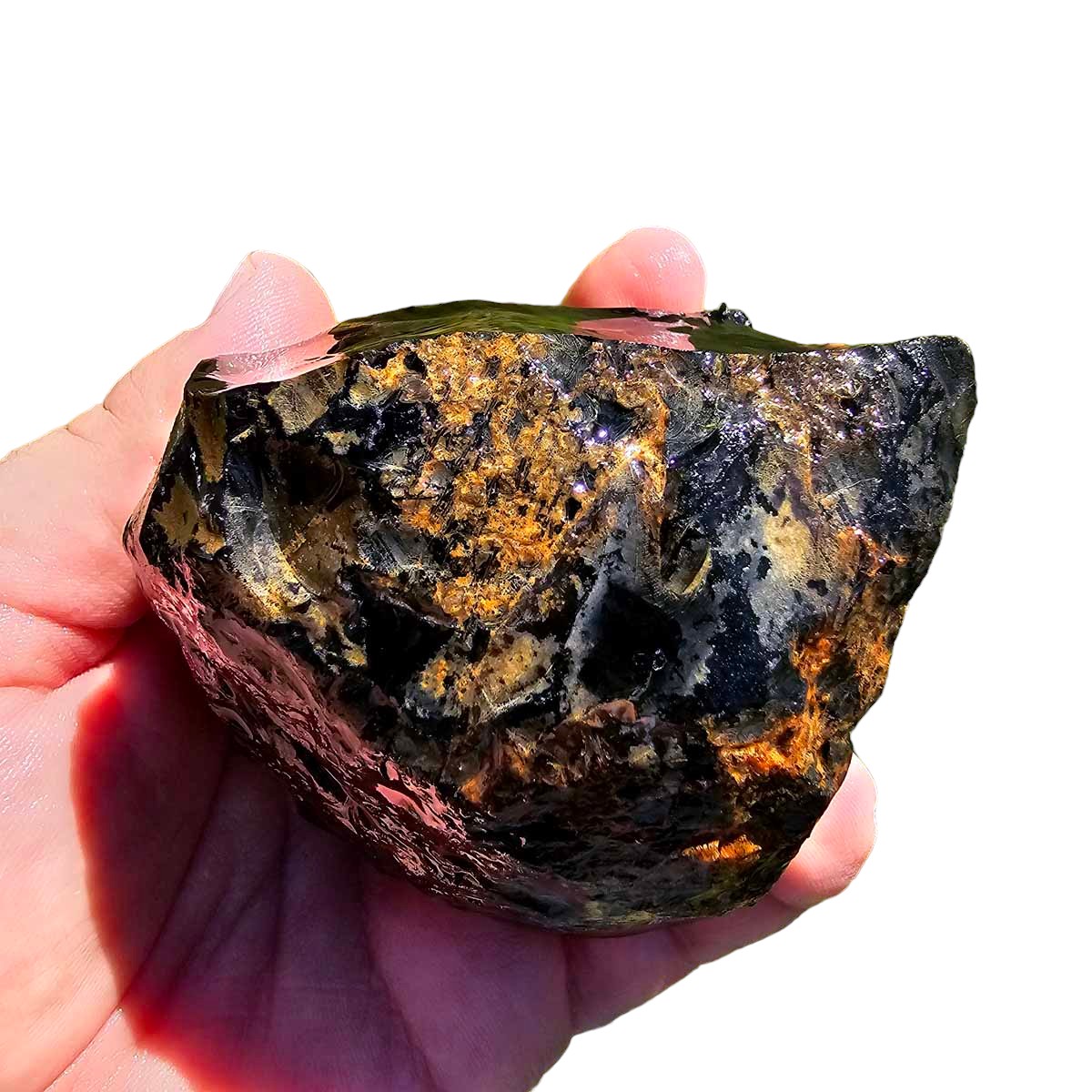 Unique Glass Butte Obsidian Rough Chunk