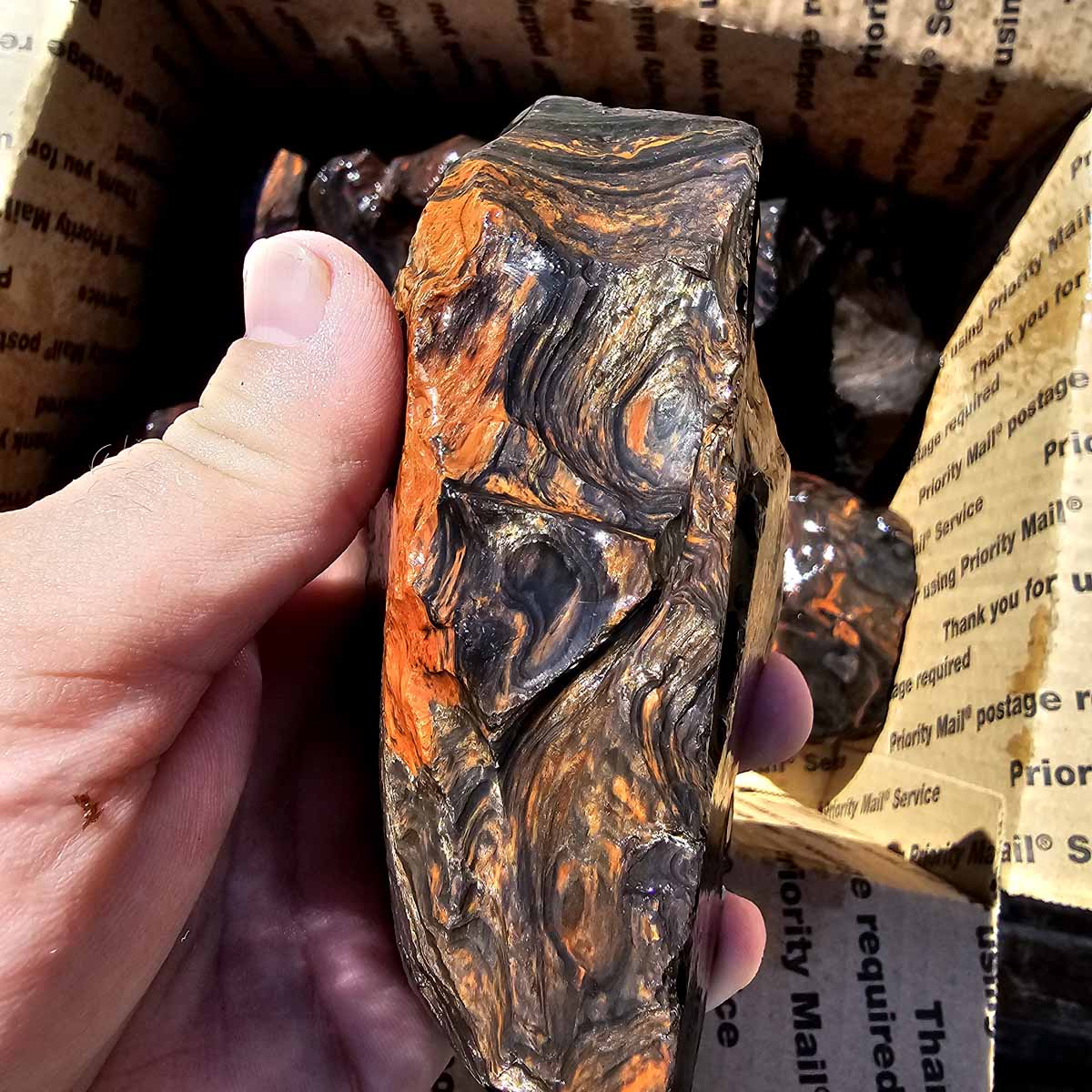 Tri-Flow Mix Old Stock Oregon Obsidian Rough Flatrate!