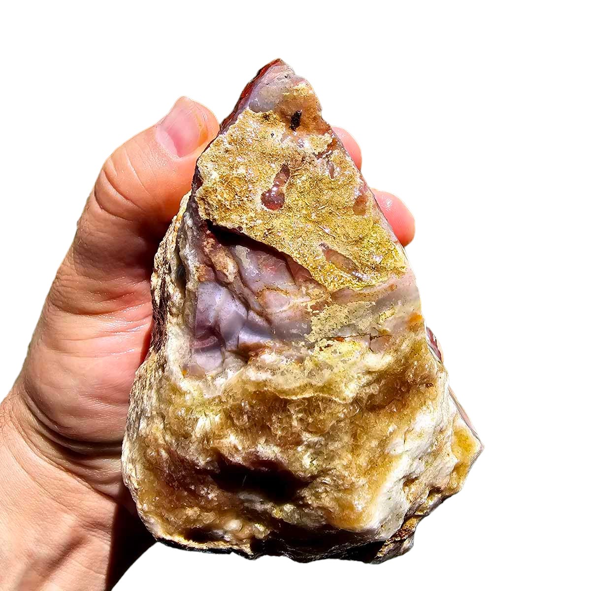 Flor de Durazno Flower of Peach Lace Agate Rough Chunk!