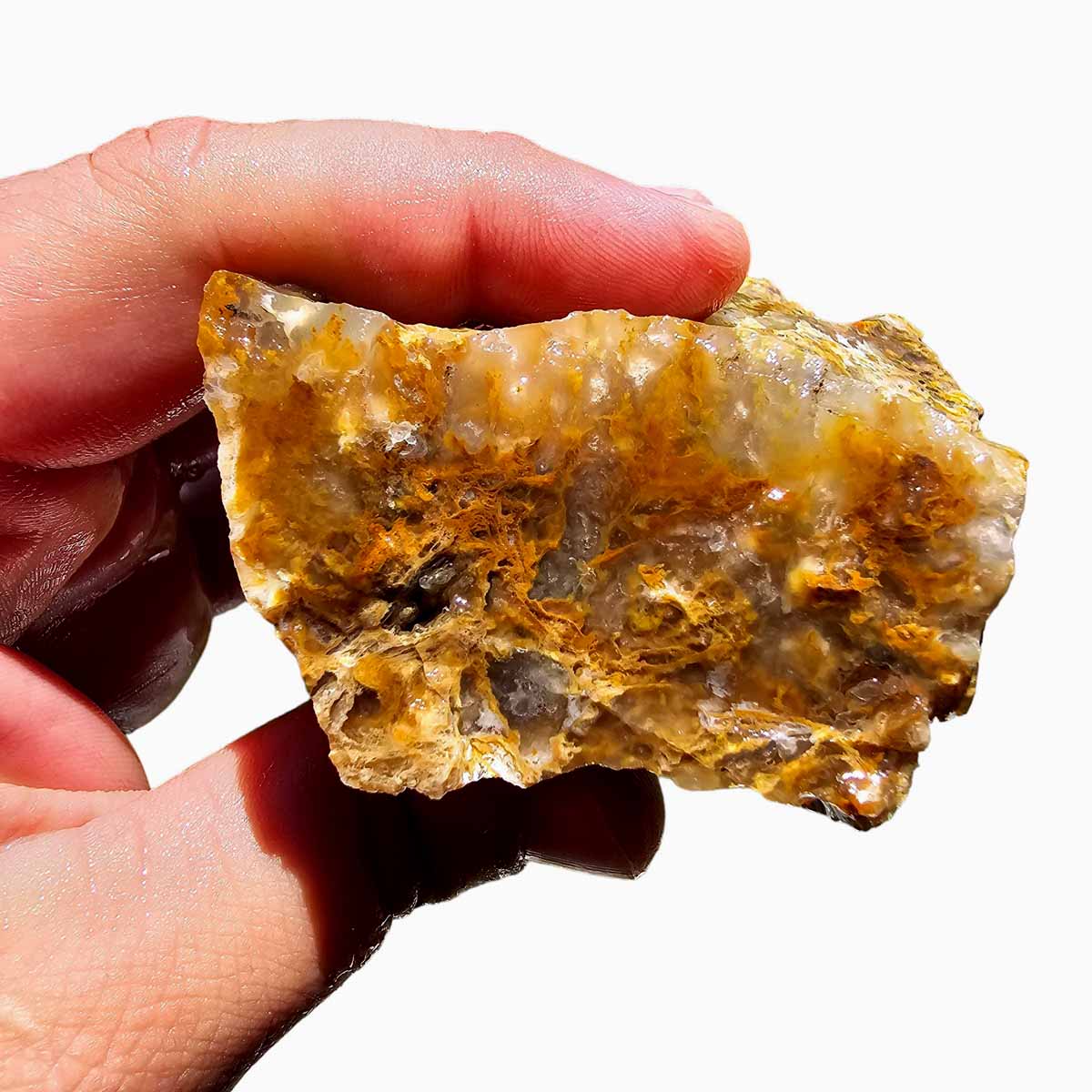 Eagle Rock Plume Agate Lapidary Crystal Rough Chunk