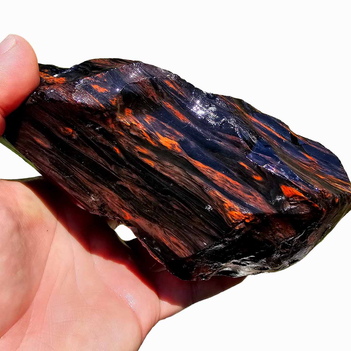 Tri-Flow Obsidian Rough Chunk from Glass Butte Oregon