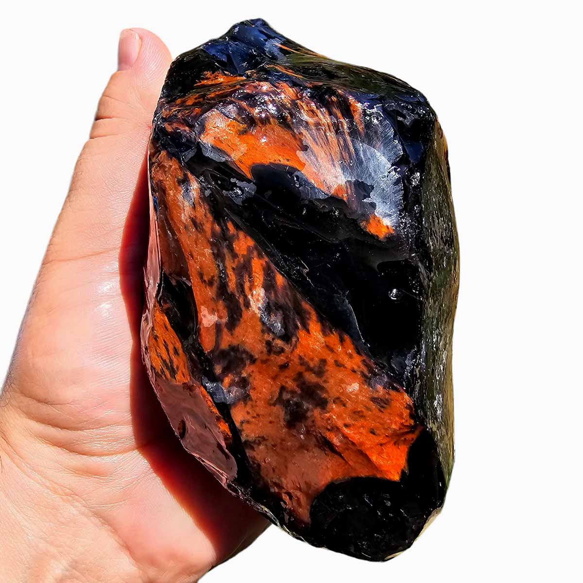 Tri-Flow Obsidian Rough Chunk from Glass Butte Oregon