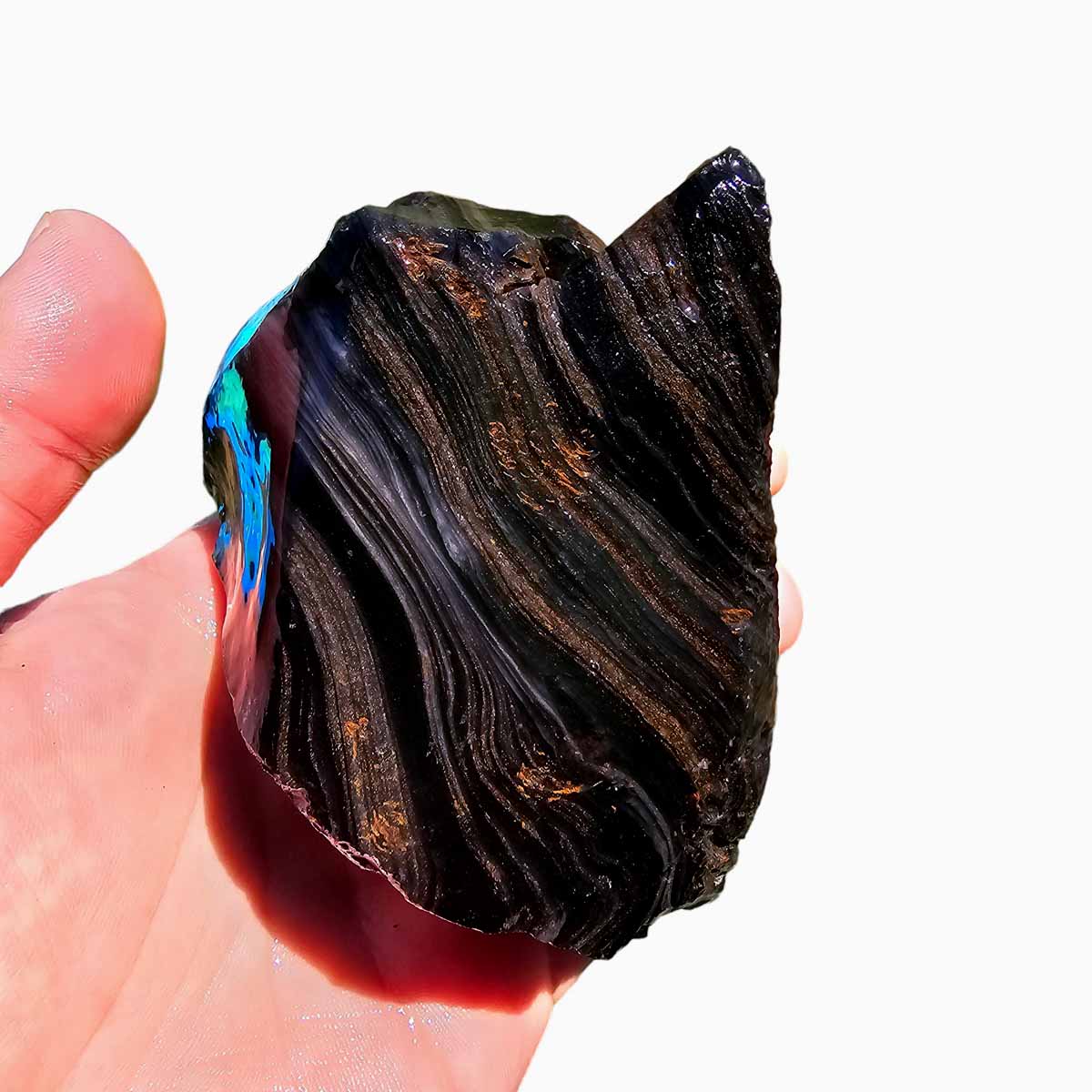 Rainbow Obsidian Davis Creek Rough Chunk