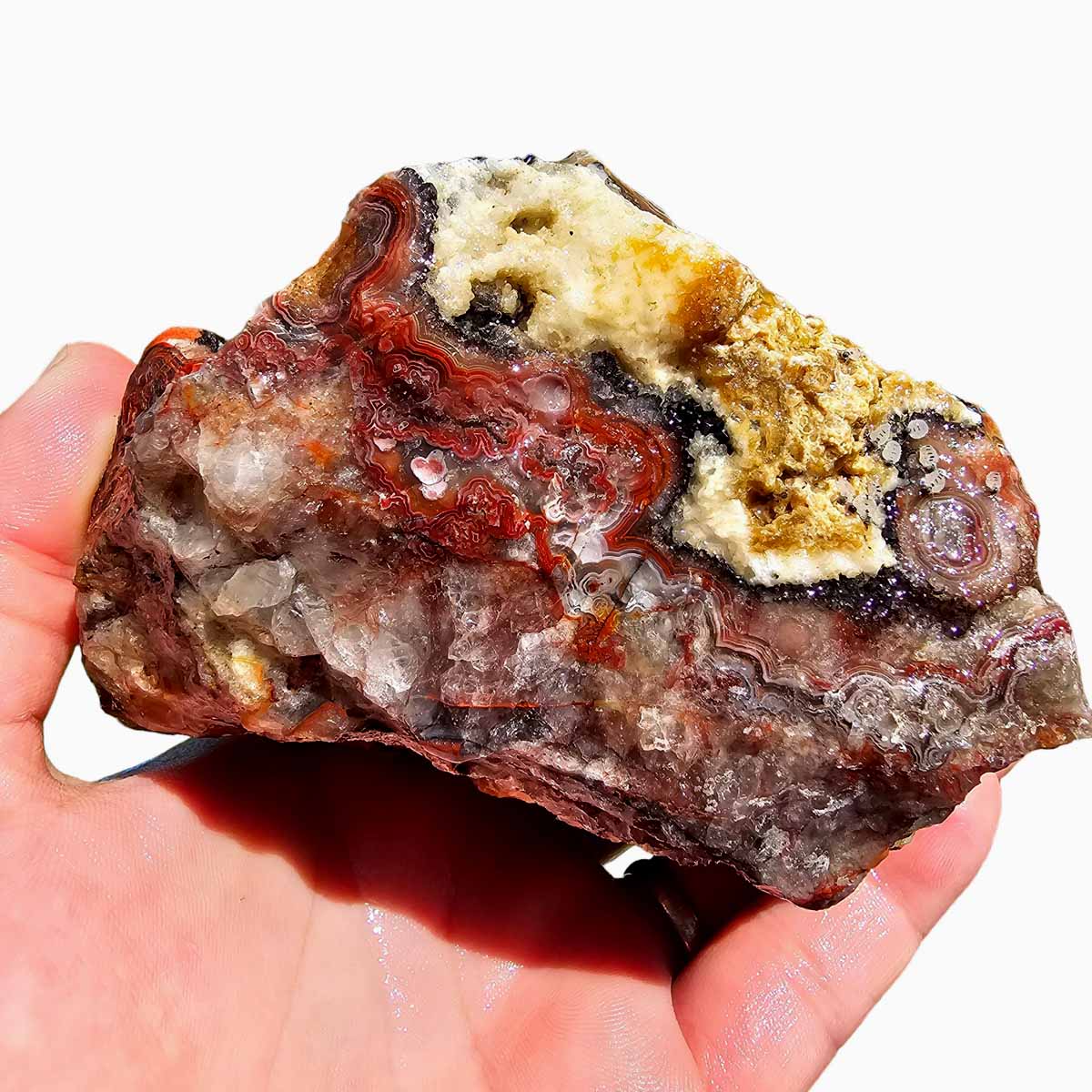 Crazy Lace Agate Lapidary Rough Chunk