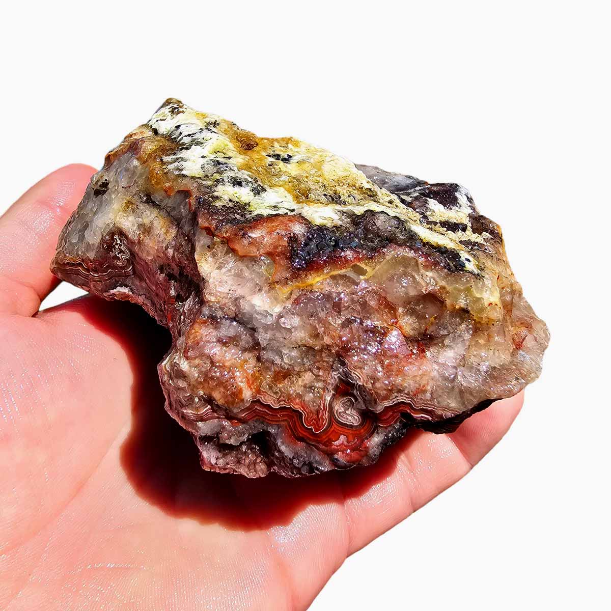 Crazy Lace Agate Lapidary Rough Chunk