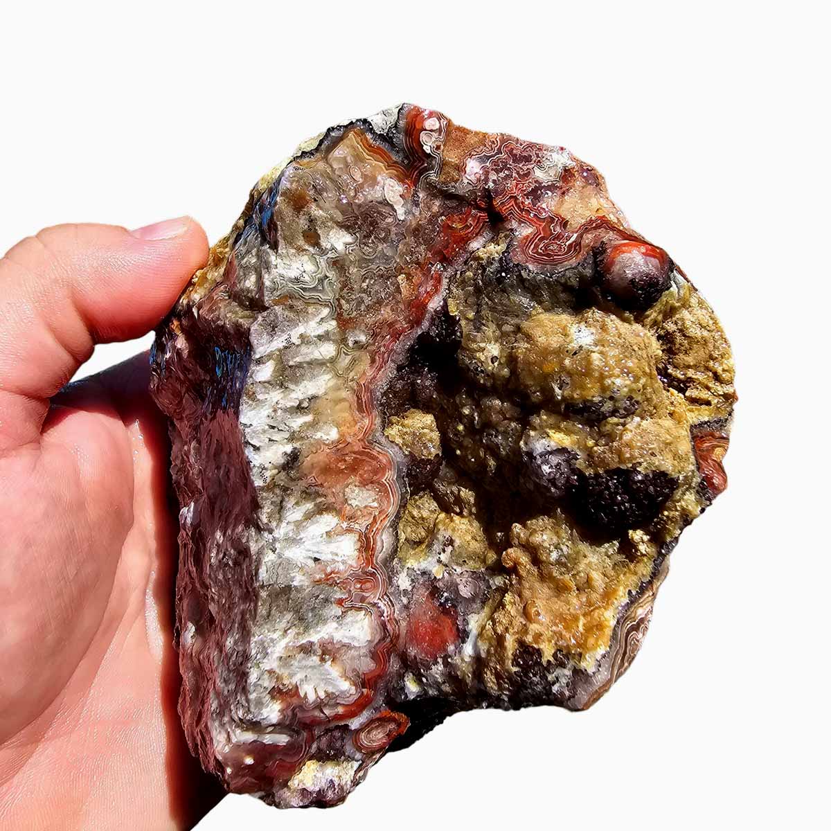 Crazy Lace Agate Lapidary Rough Chunk