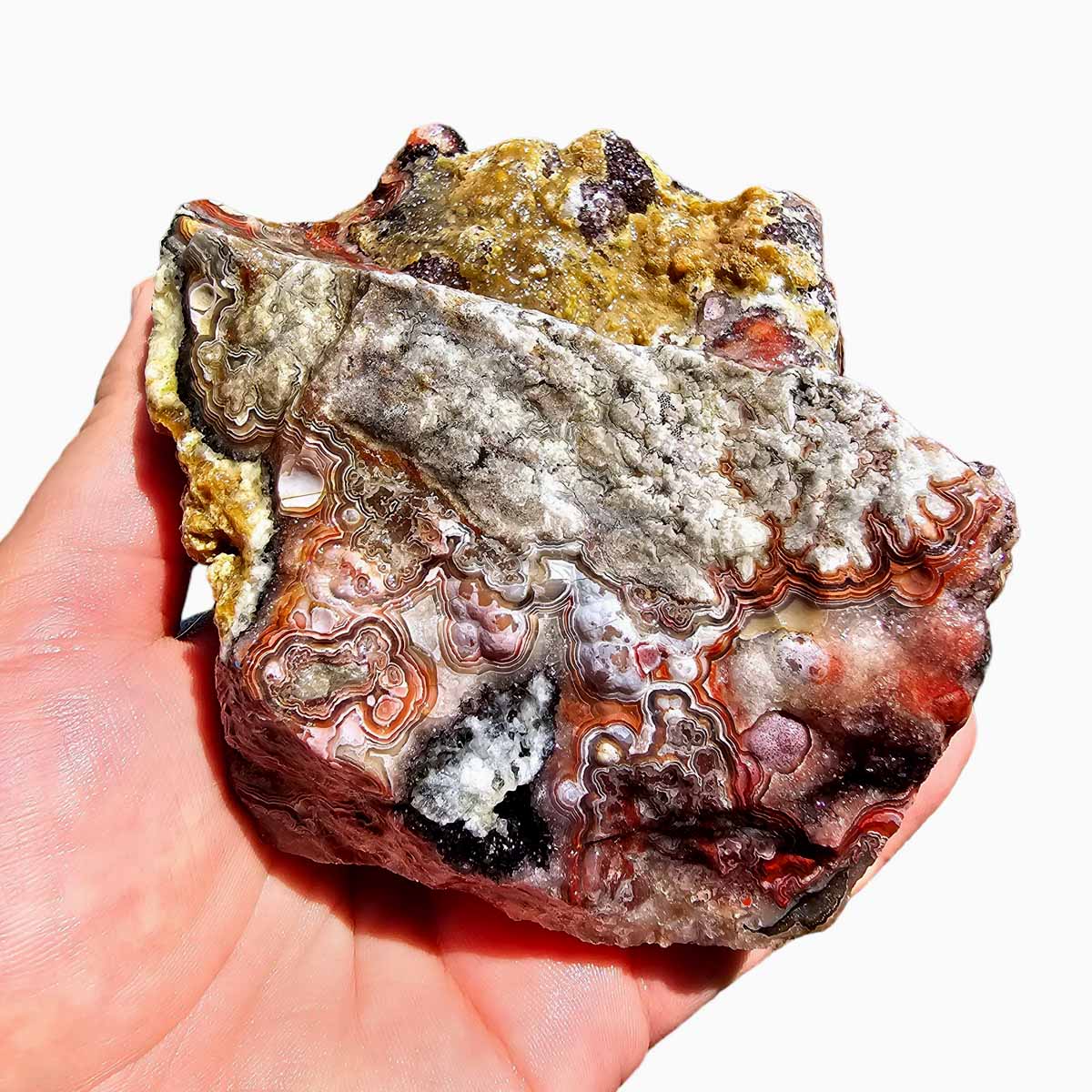 Crazy Lace Agate Lapidary Rough Chunk