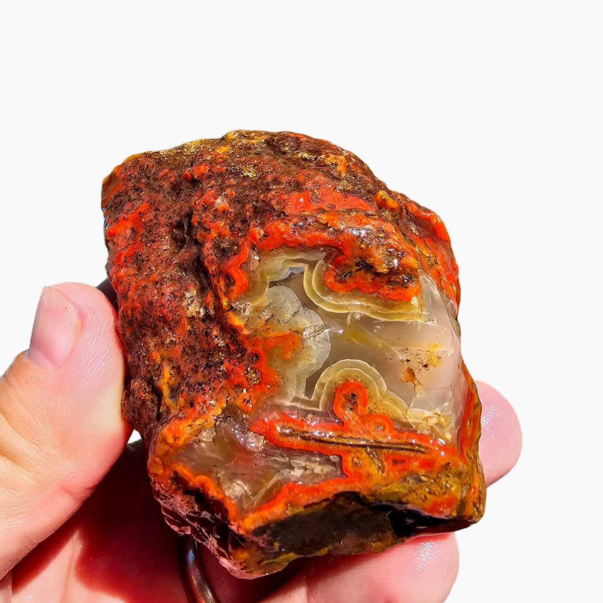 Moroccan Seam Agate Rough Chunk