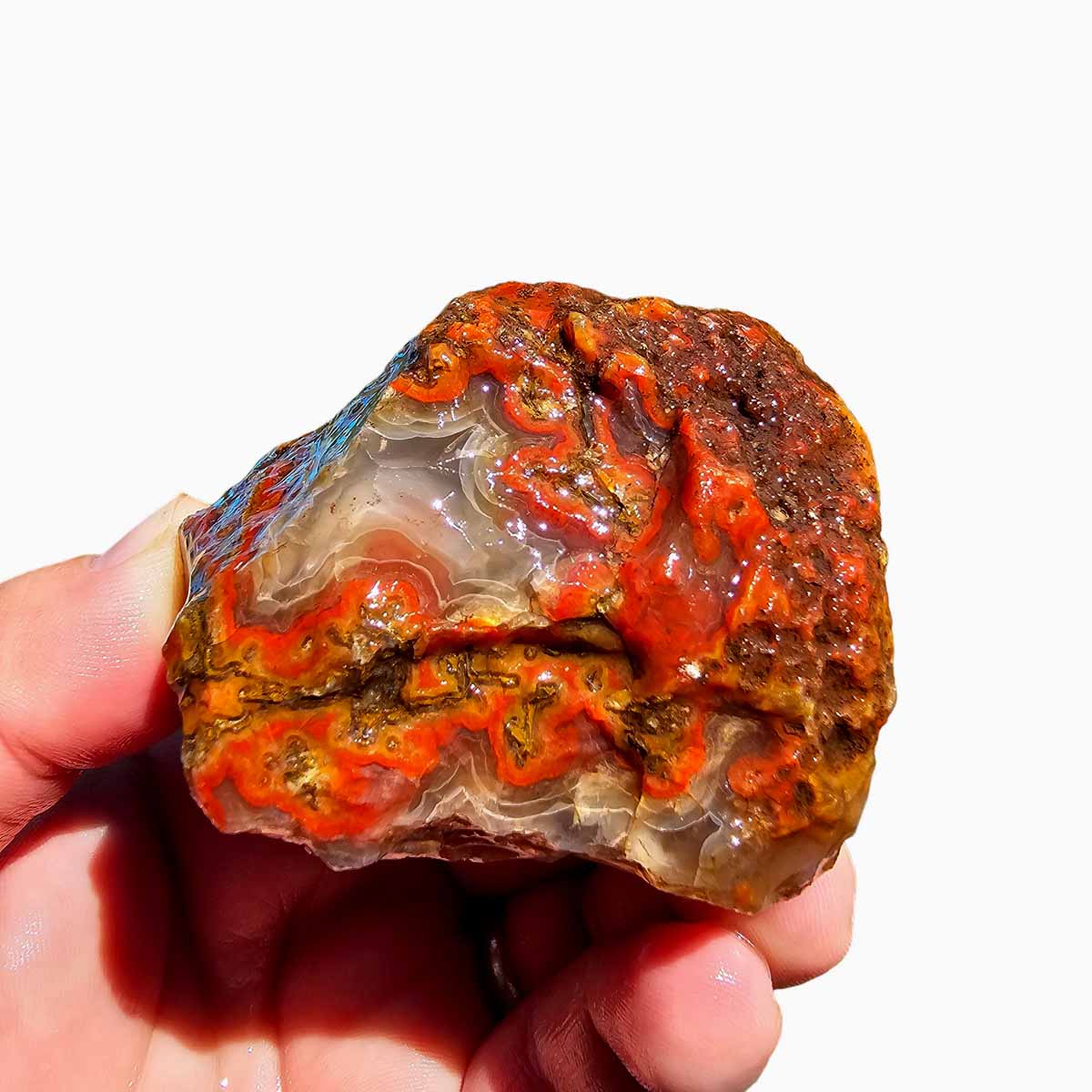 Moroccan Seam Agate Rough Chunk