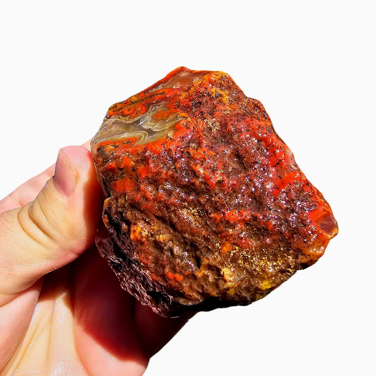 Moroccan Seam Agate Rough Chunk