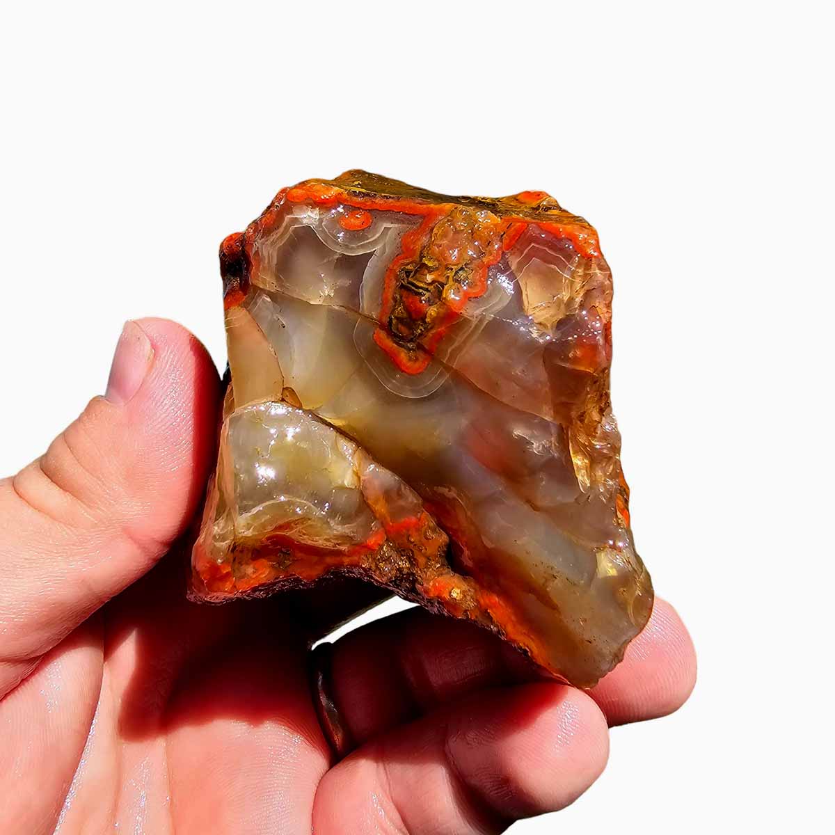 Moroccan Seam Agate Rough Chunk