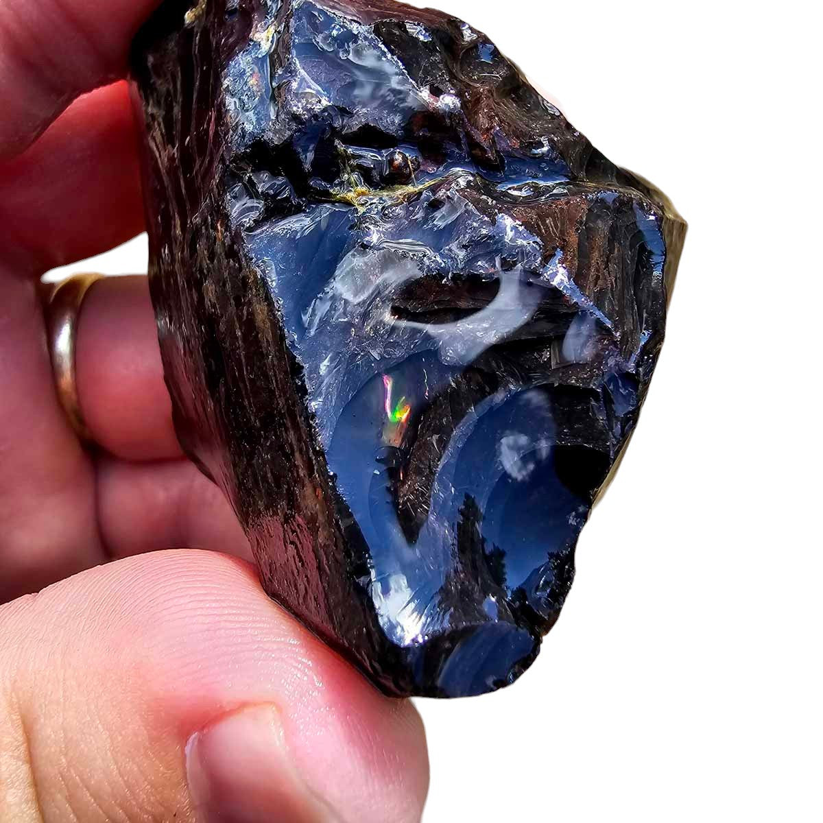 RARE Fire Glass Buttes Obsidian Rough Chunk