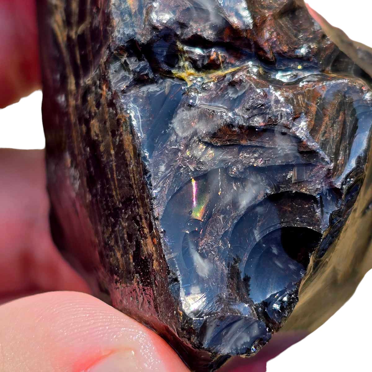 RARE Fire Glass Buttes Obsidian Rough Chunk