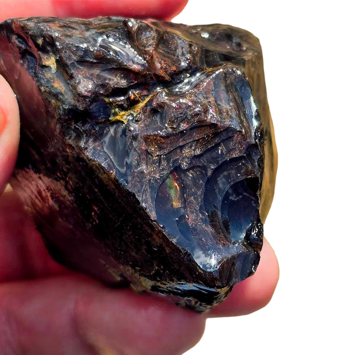 RARE Fire Glass Buttes Obsidian Rough Chunk