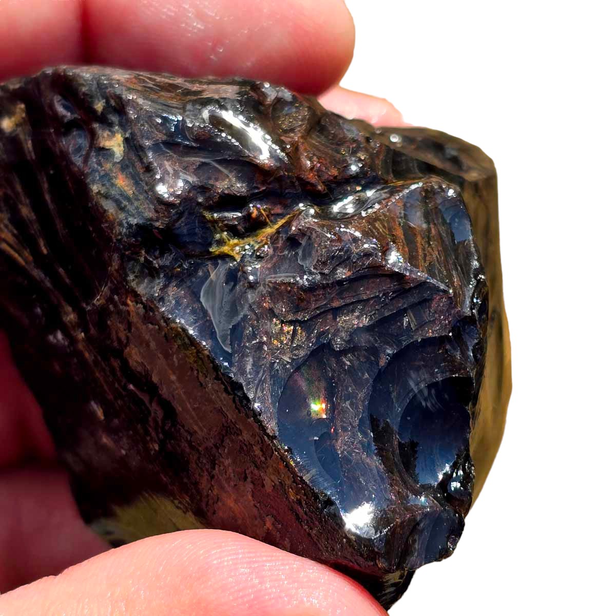 RARE Fire Glass Buttes Obsidian Rough Chunk