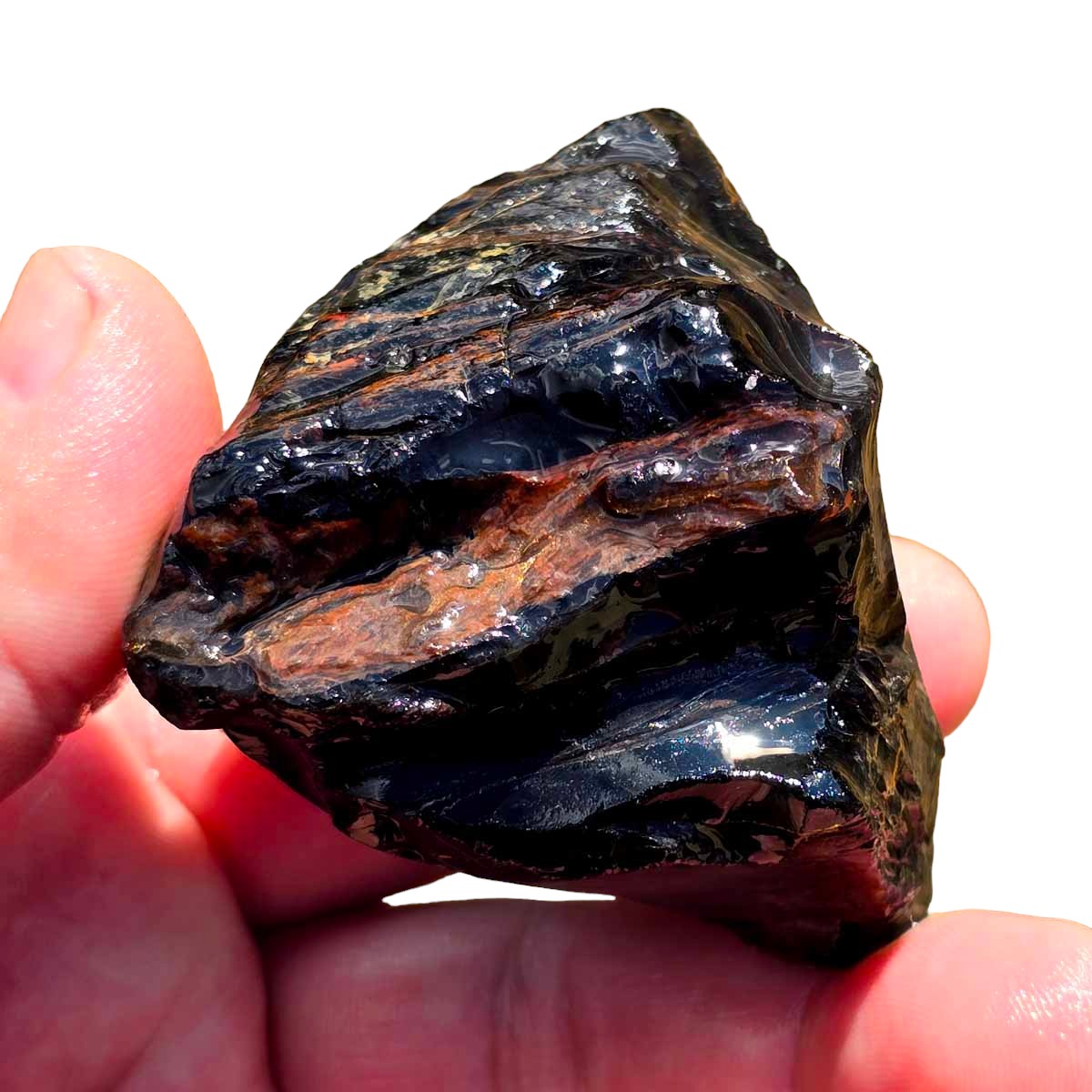 RARE Fire Glass Buttes Obsidian Rough Chunk