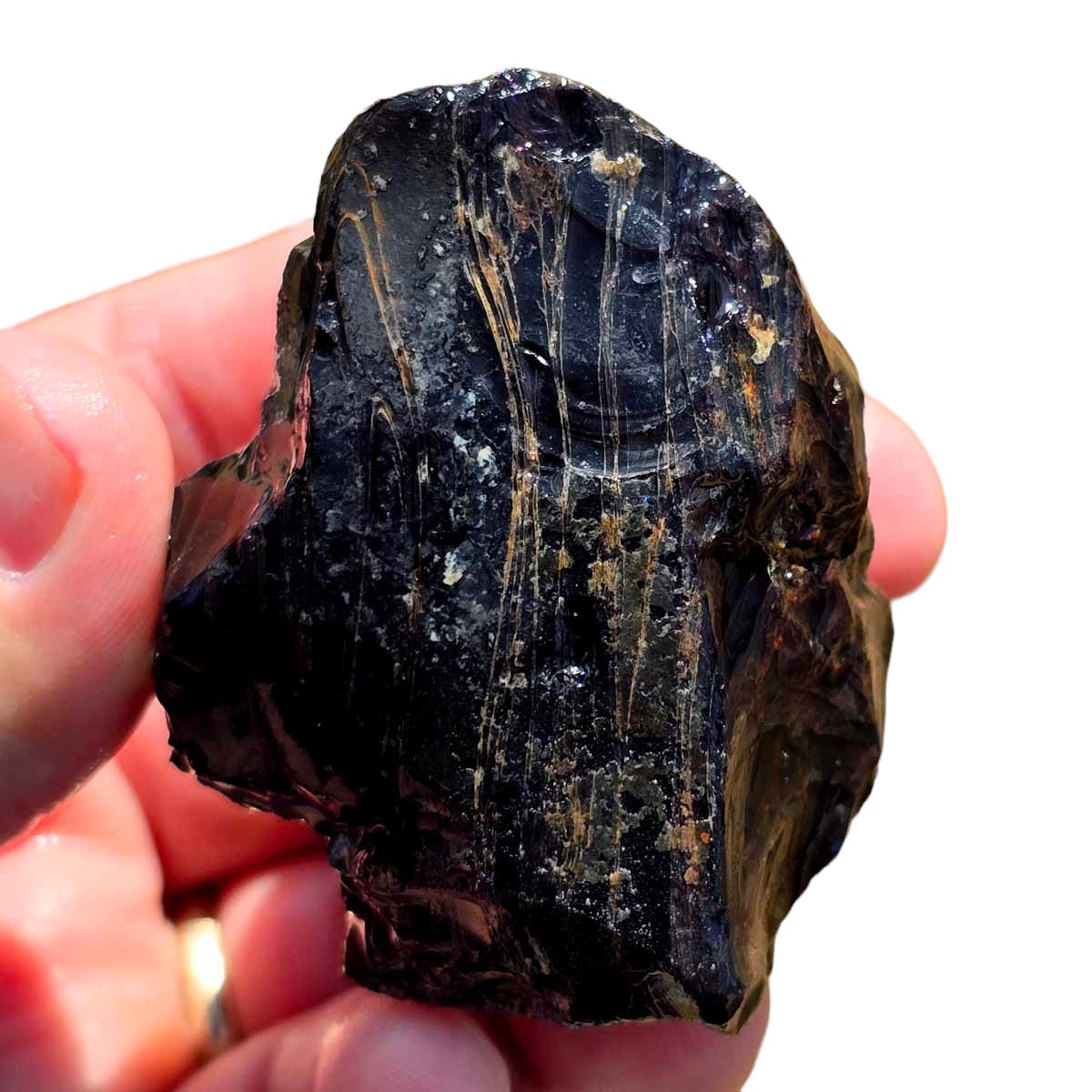 RARE Fire Glass Buttes Obsidian Rough Chunk