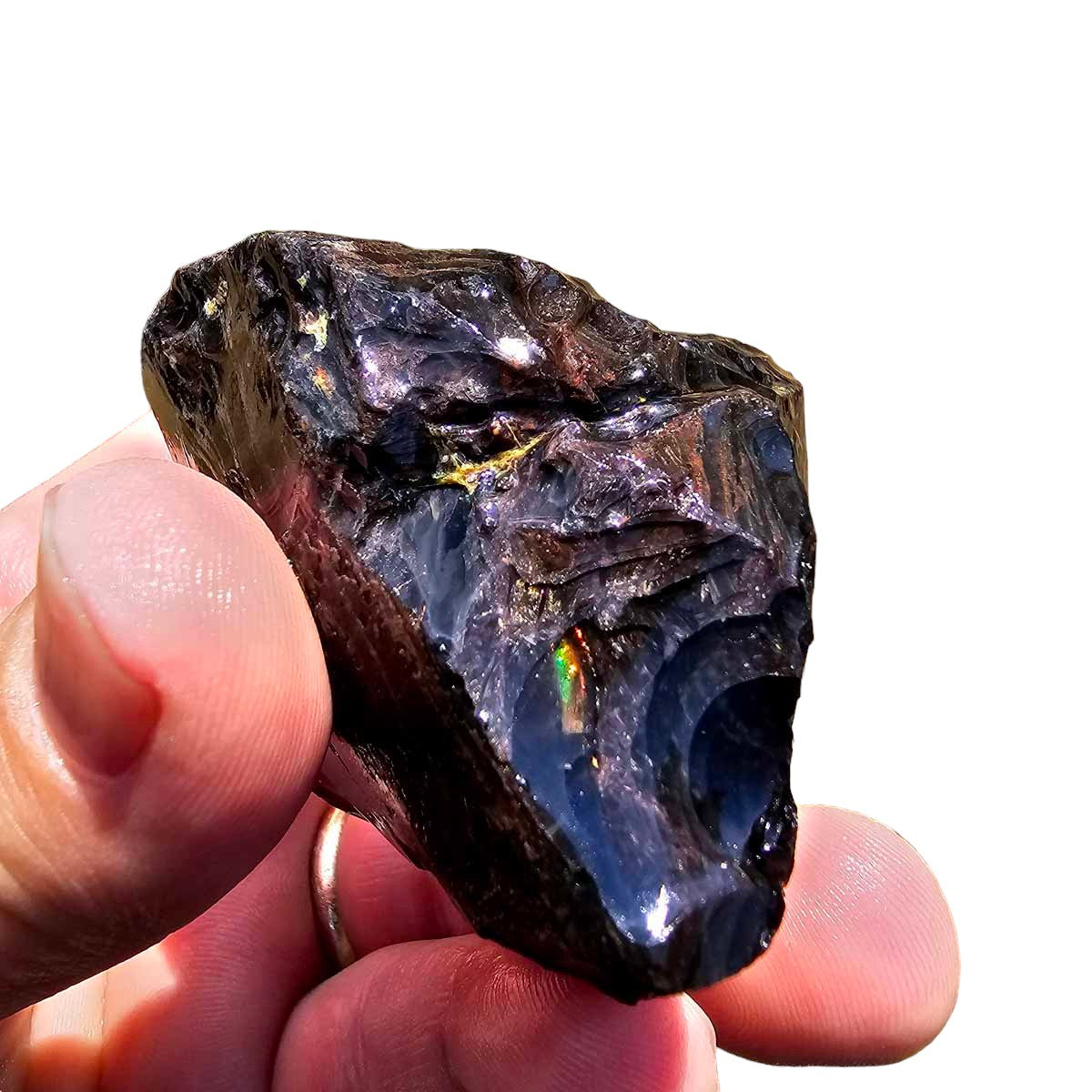 RARE Fire Glass Buttes Obsidian Rough Chunk