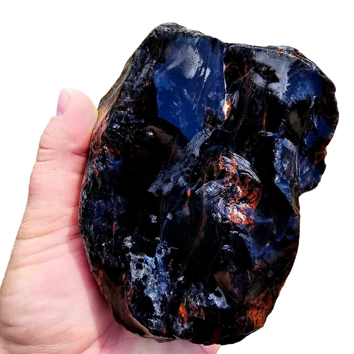 RARE Fire Glass Buttes Obsidian Rough Chunk