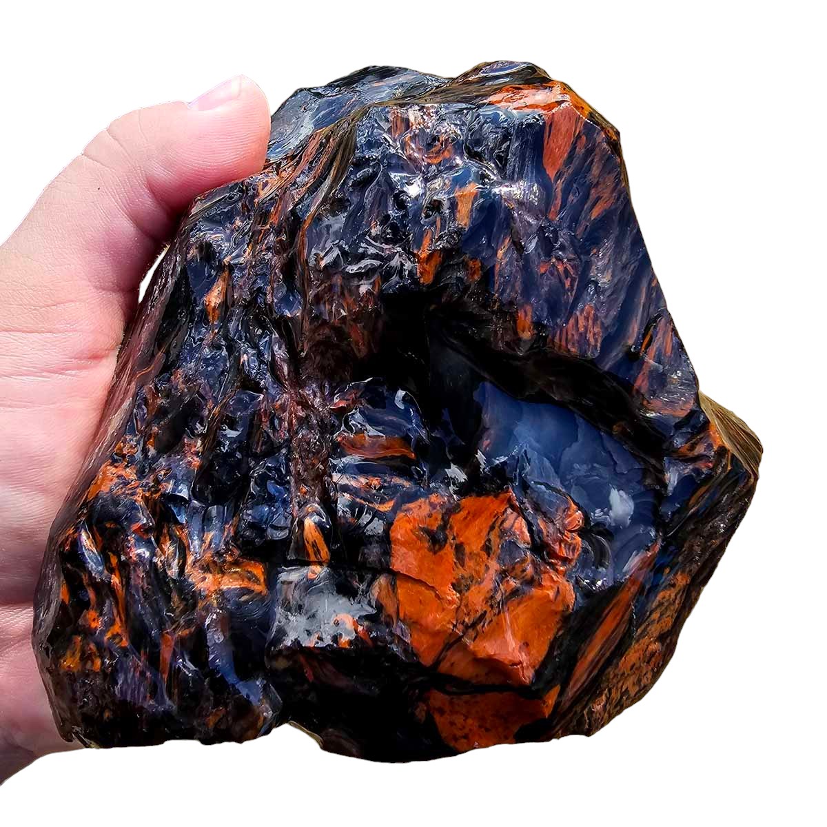 RARE Fire Glass Buttes Obsidian Rough Chunk