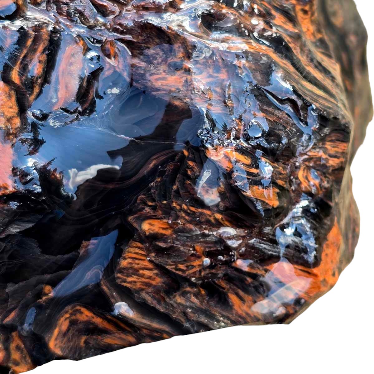 RARE Fire Glass Buttes Obsidian Rough Chunk