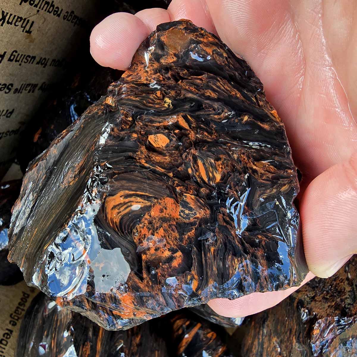 Tri-Flow Mix Old Stock Oregon Obsidian Rough Flatrate