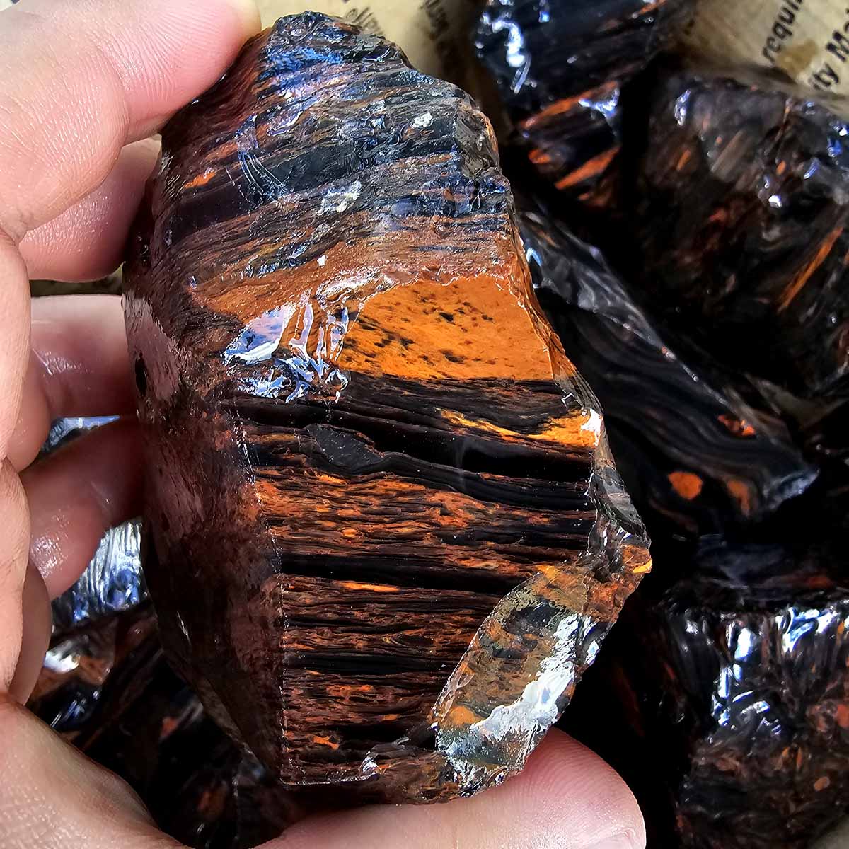 Tri-Flow Mix Old Stock Oregon Obsidian Rough Flatrate