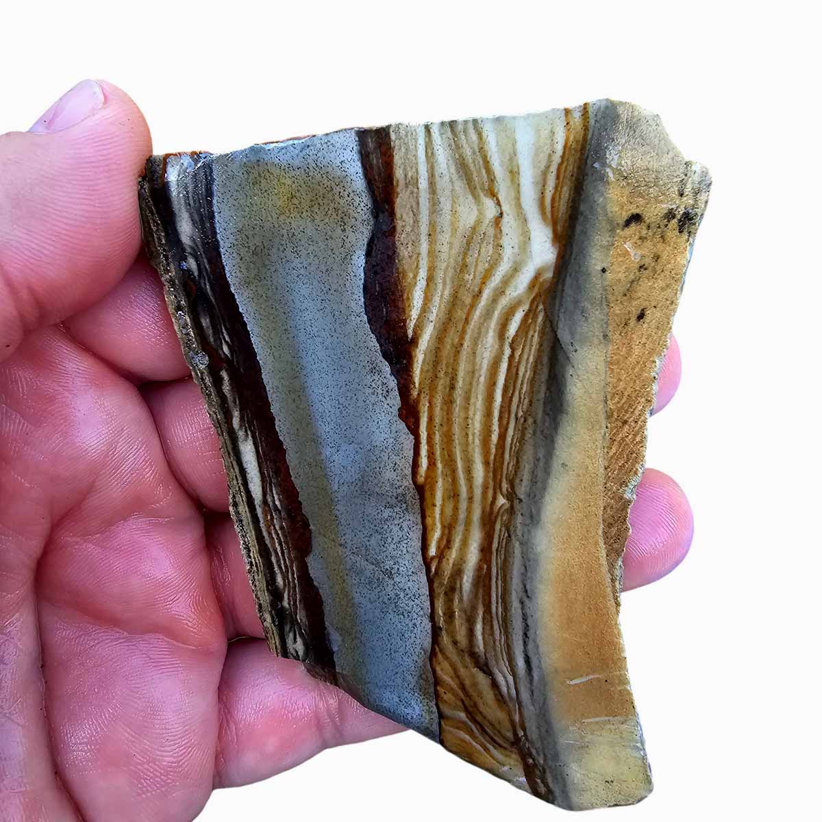 Old Stock Arroyo Picture Jasper Slab  Lapidary Stone Slab