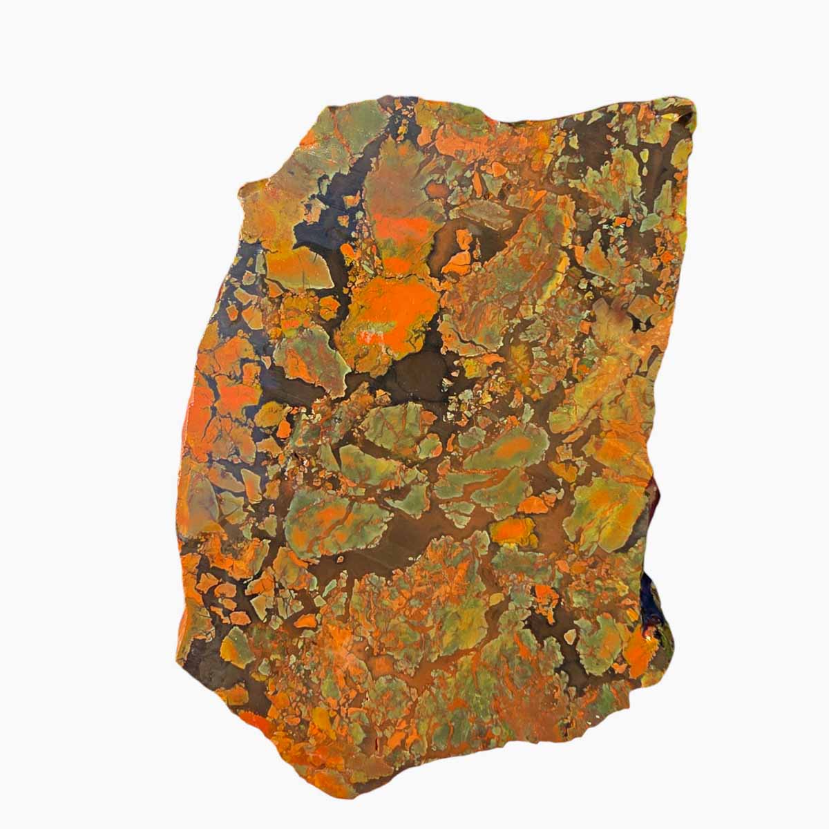 Rare Whisky Creek Brecciated Jasper Slab Lapidary Stone Slice Cut Rock