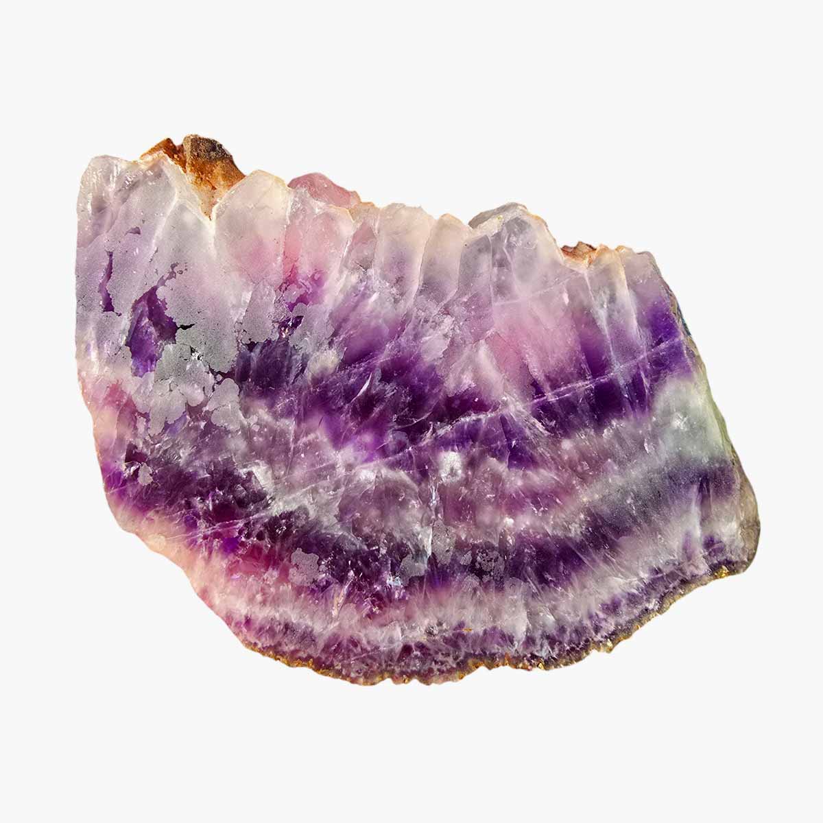 Moroccan Amethyst Lace Agate Slab Lapidary Stone Slice Cut Rock