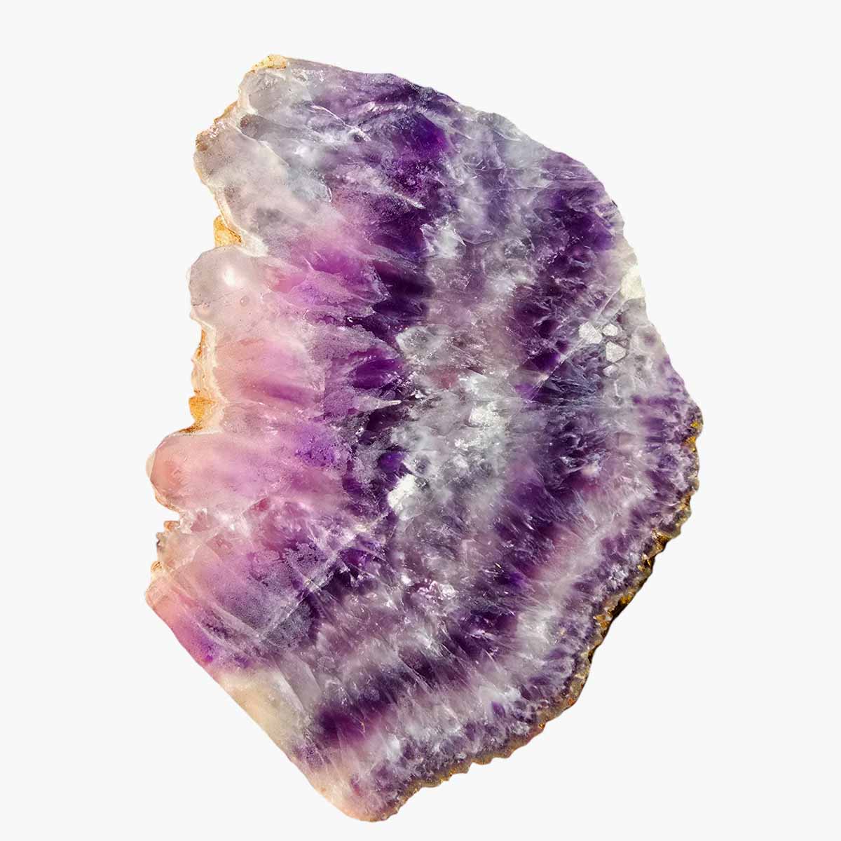 Moroccan Amethyst Lace Agate Slab Lapidary Stone Slice Cut Rock