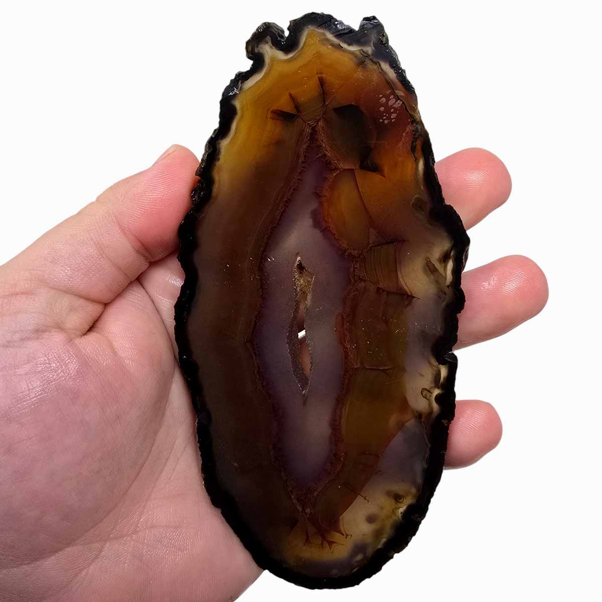 Brazilian Agate Slab  Lapidary Stone Slice Cut Rock