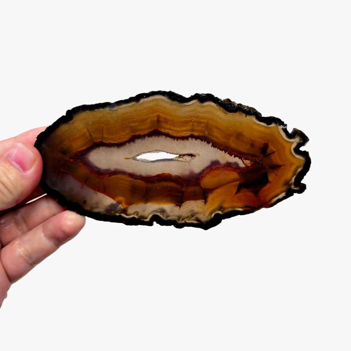 Brazilian Agate Slab  Lapidary Stone Slice Cut Rock