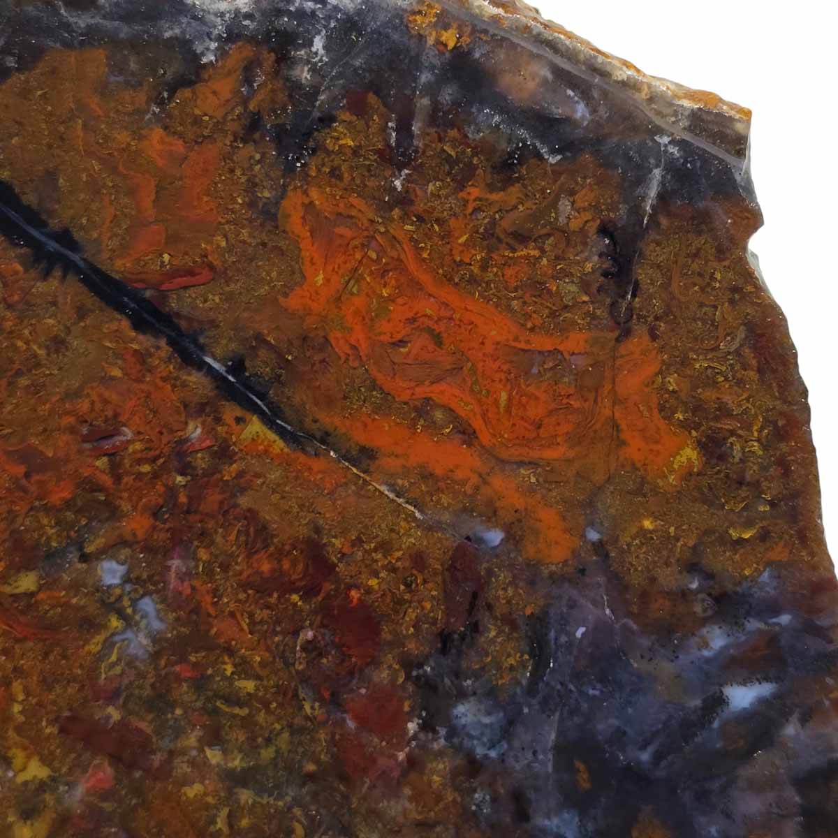 Utah Raspberry Agate Slab  Lapidary Stone Slice Cut Rock