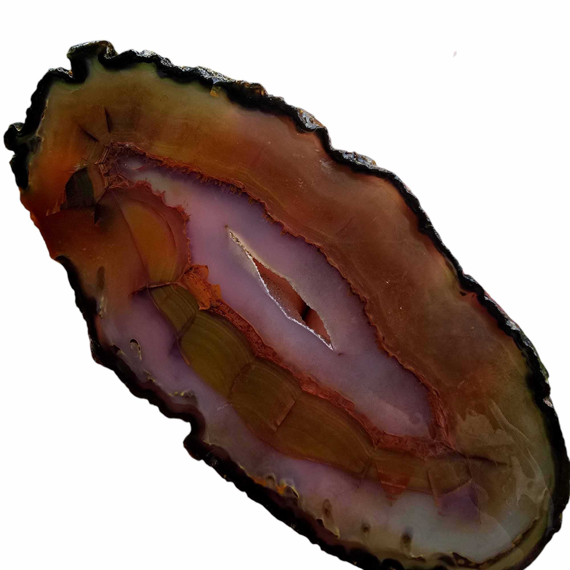 Brazilian Agate Slab  Lapidary Stone Slice Cut Rock