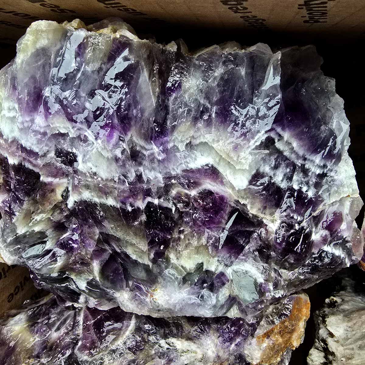 Moroccan Amethyst Lace Crystal Cutting Rough Flatrate