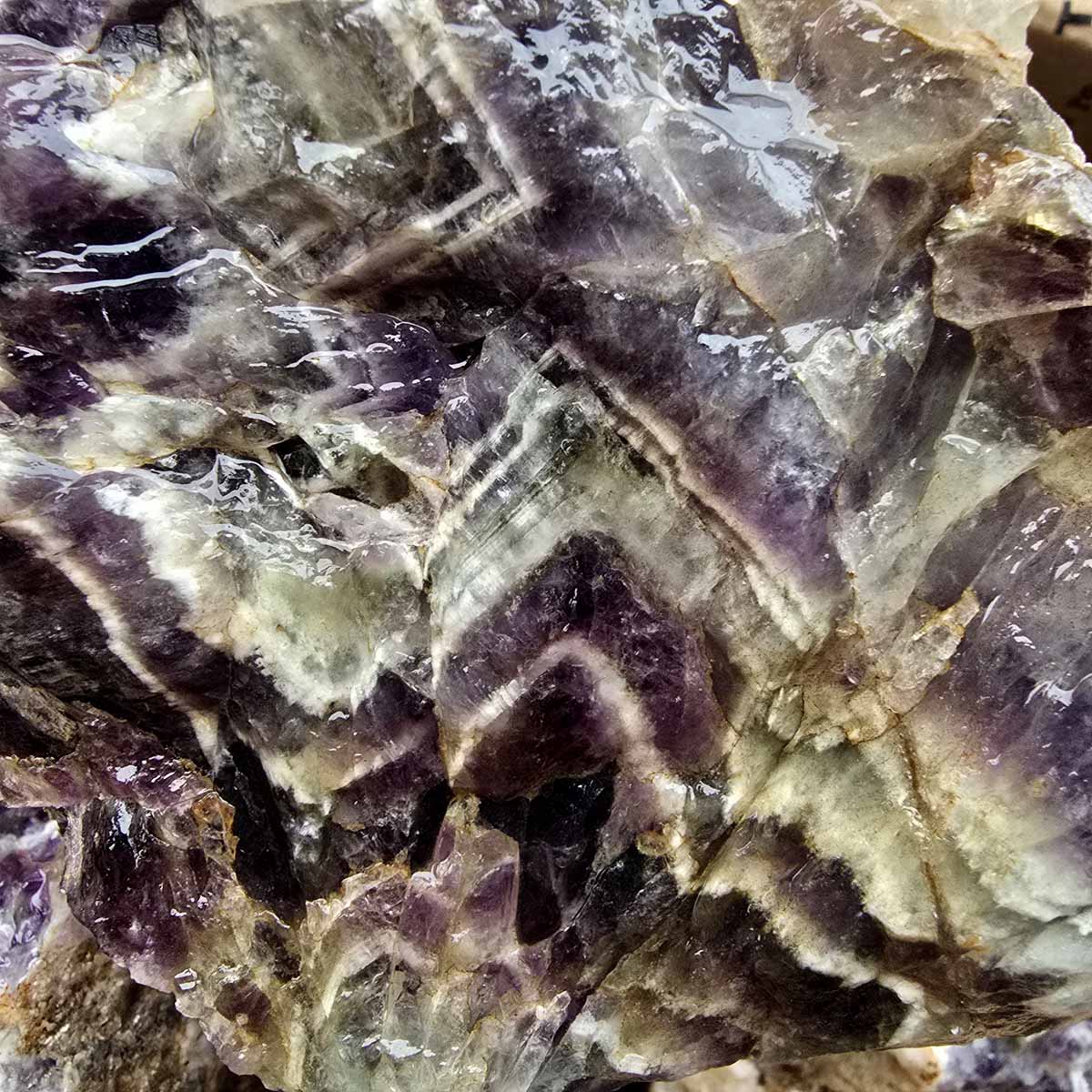 Moroccan Amethyst Lace Crystal Cutting Rough Flatrate