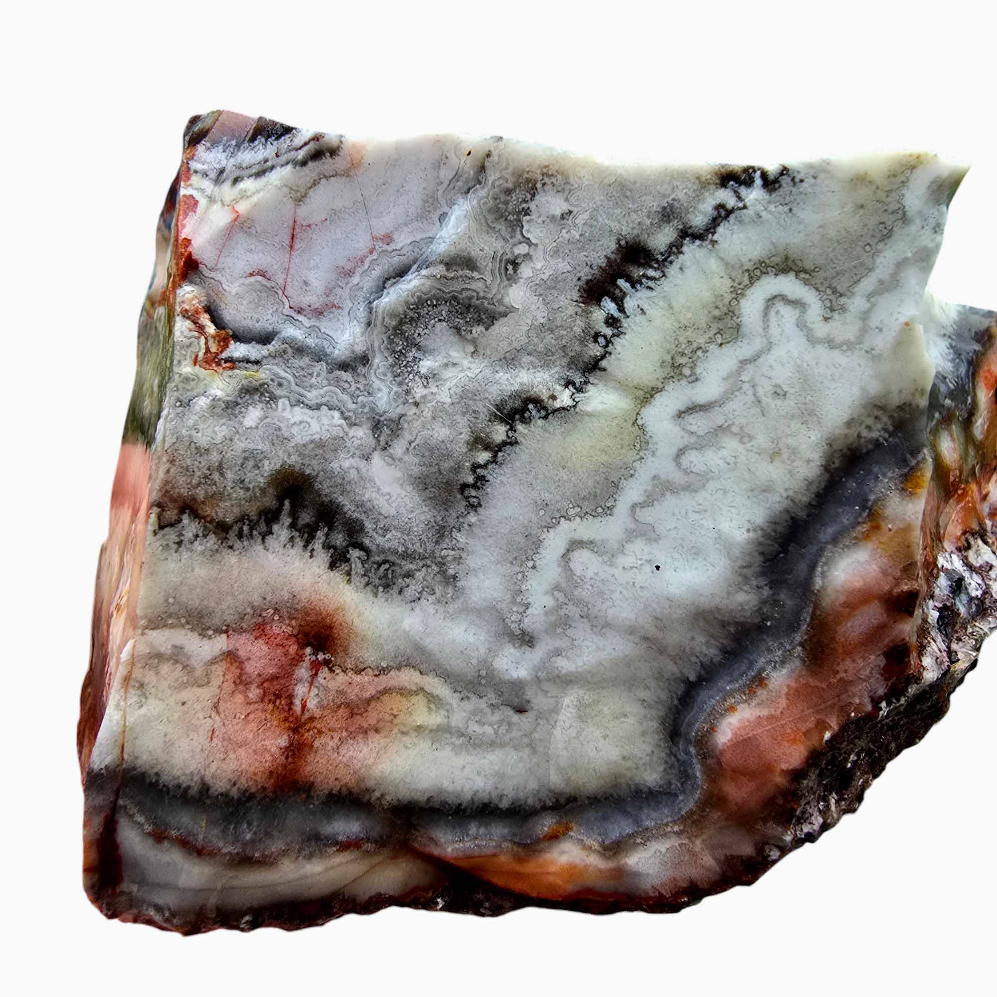 Crazy Lace Agate Lapidary Rough Chunk Cacus Lace Agate