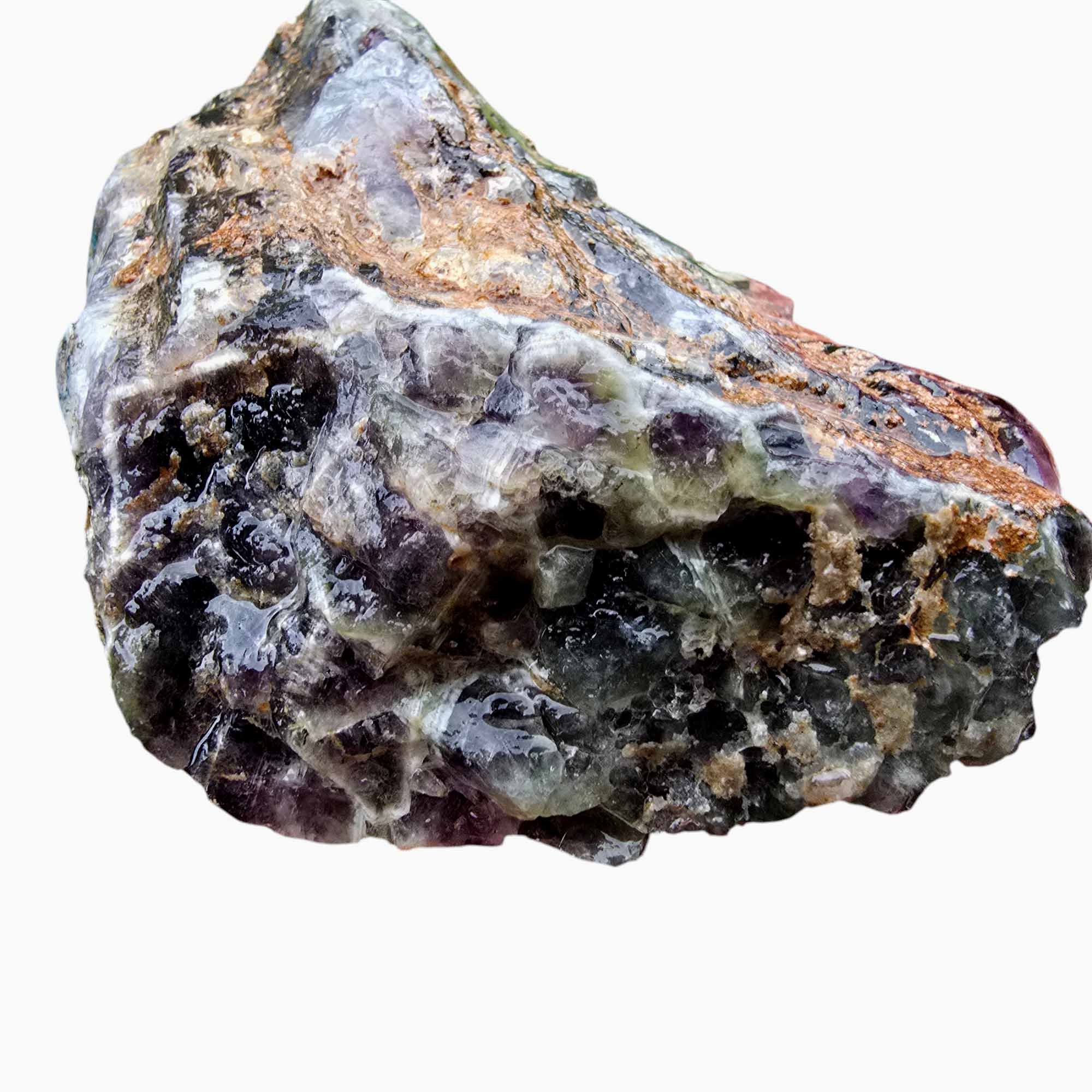 Moroccan Amethyst Lace Crystal Lapidary Cutter Rough Chunk