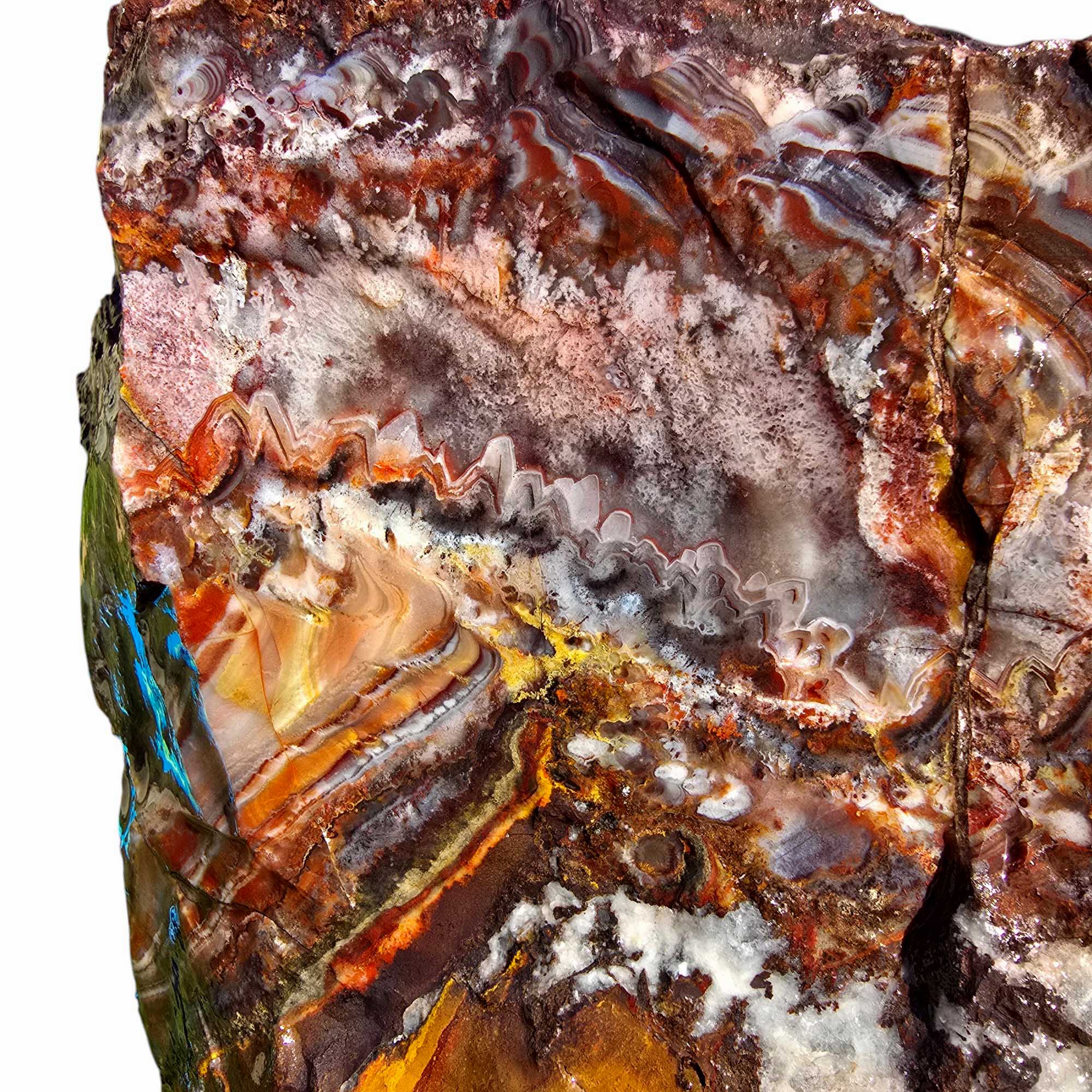 Sarape Jasper Crazy Lace Relative Rough Chunk Lapidary Stone