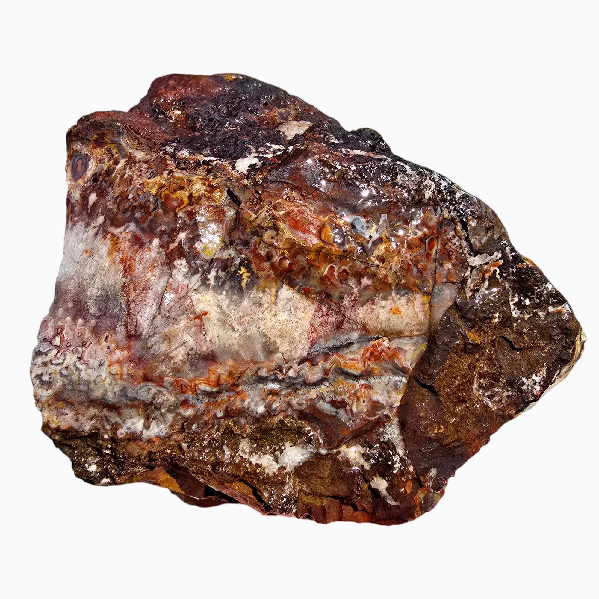 Sarape Jasper Crazy Lace Relative Rough Chunk Lapidary Stone