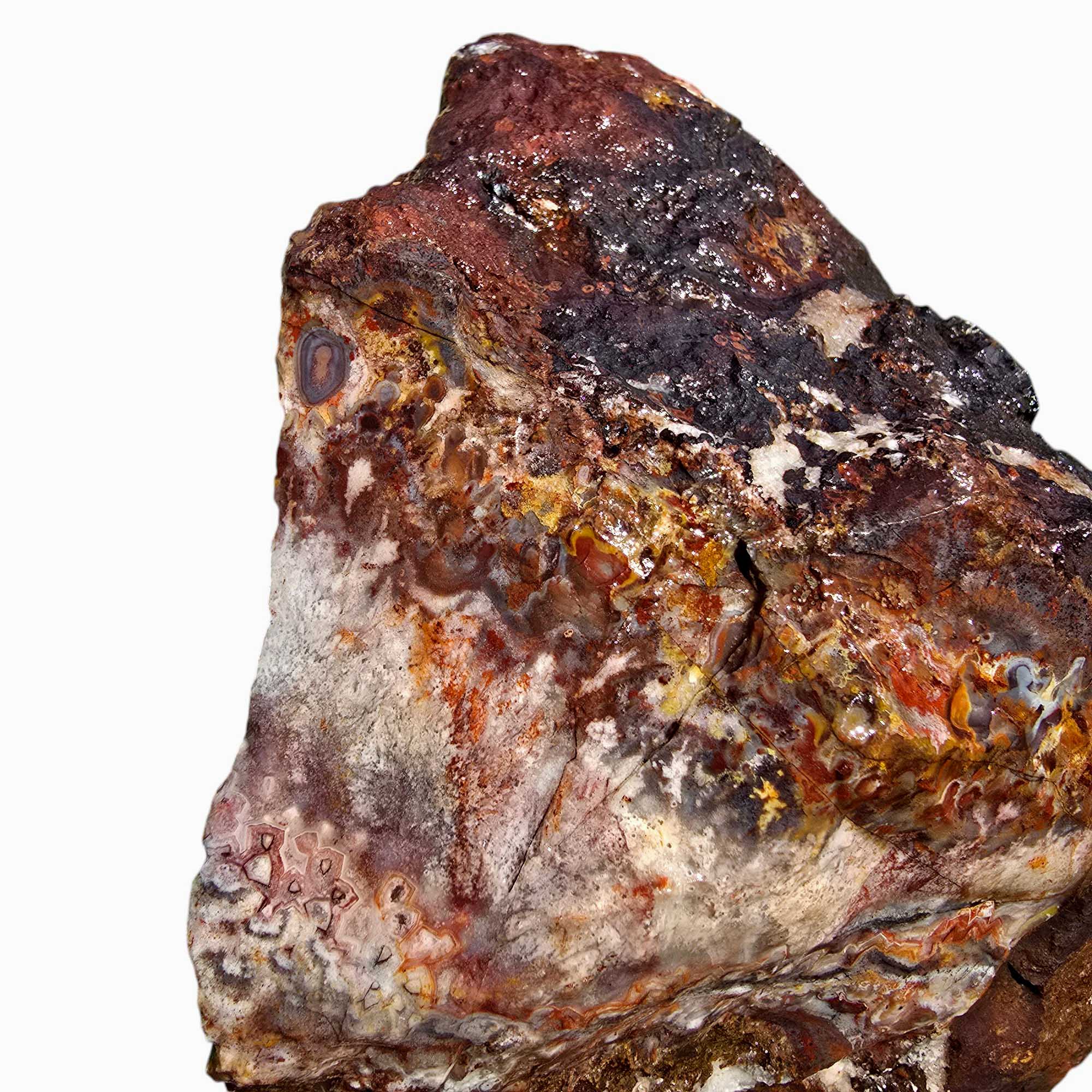 Sarape Jasper Crazy Lace Relative Rough Chunk Lapidary Stone