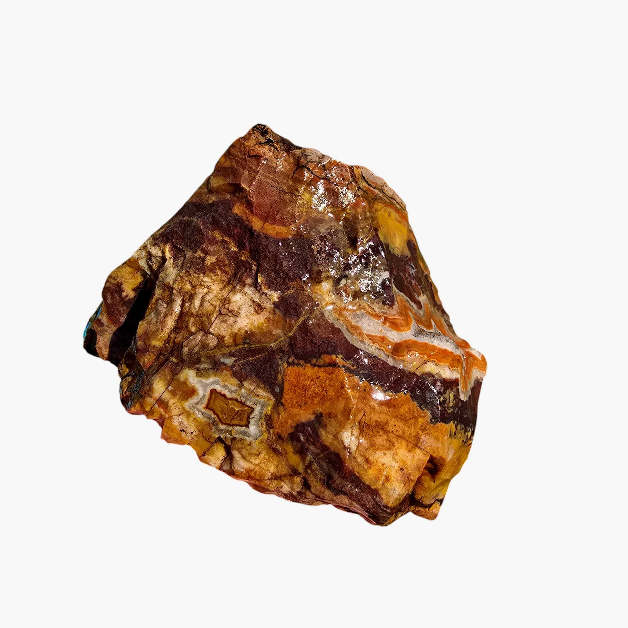 Moroccan Seam Agate Rough Chunk Lapidary Stone