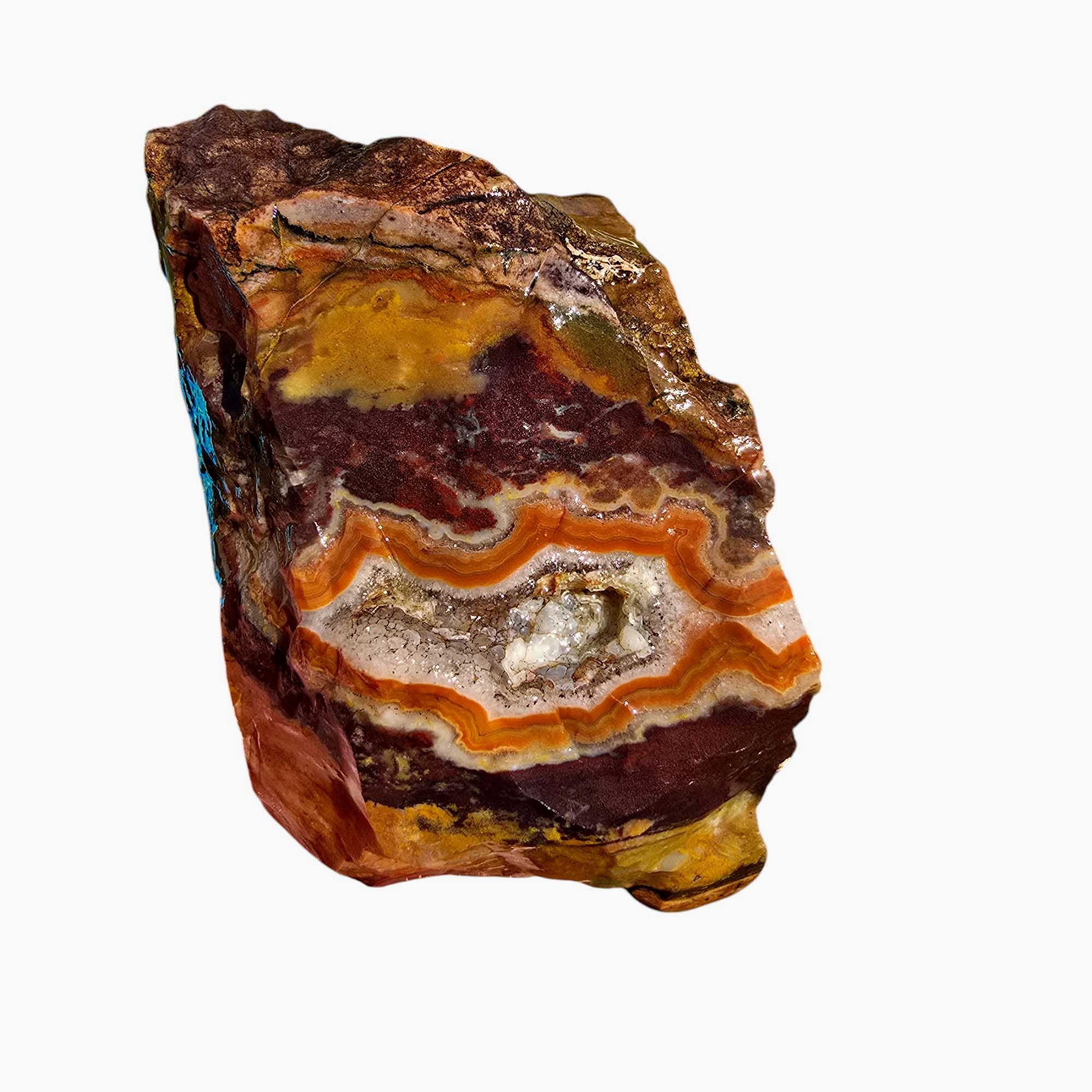 Moroccan Seam Agate Rough Chunk Lapidary Stone