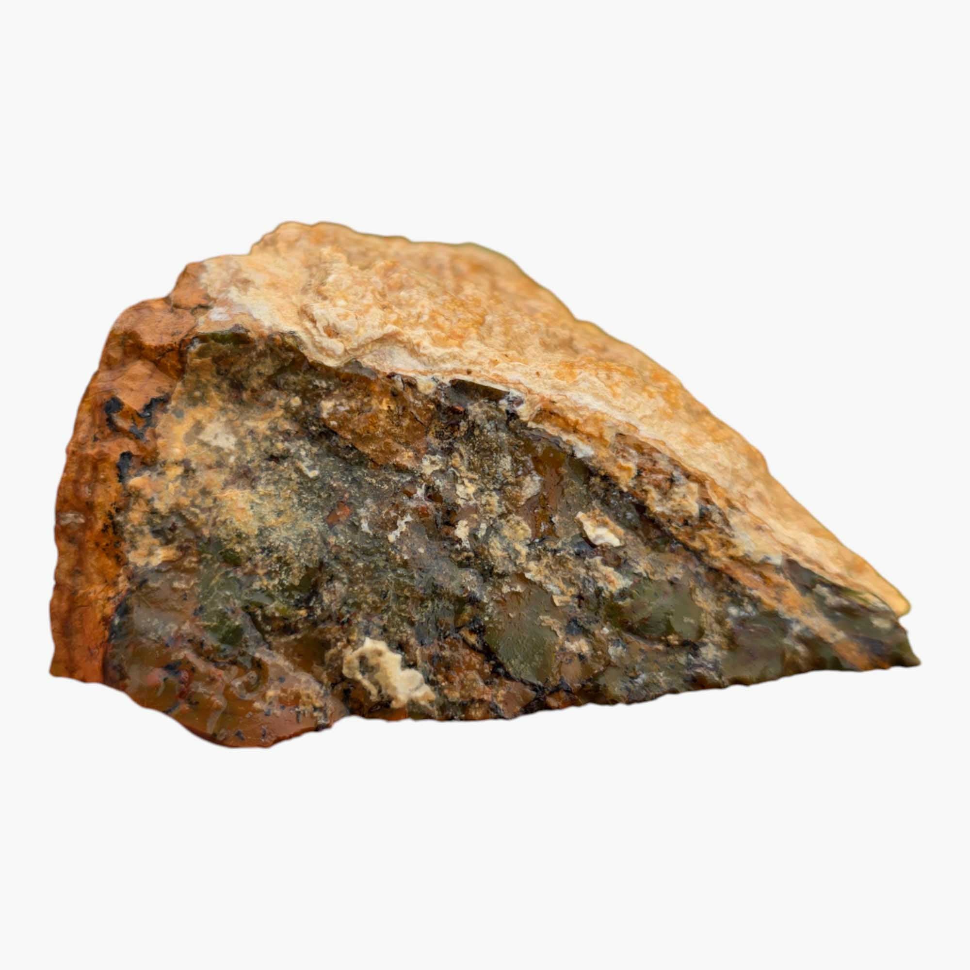 Rare Whisky Creek Brecciated Jasper Lapidary Cutting Rough Chunk Stone Cut Face