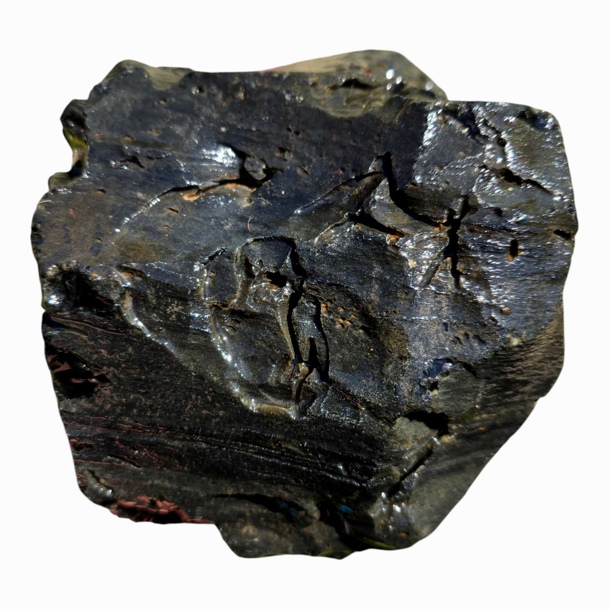 Mexican Velvet Obsidian Lapidary Rough Chunk Volcanic Glass