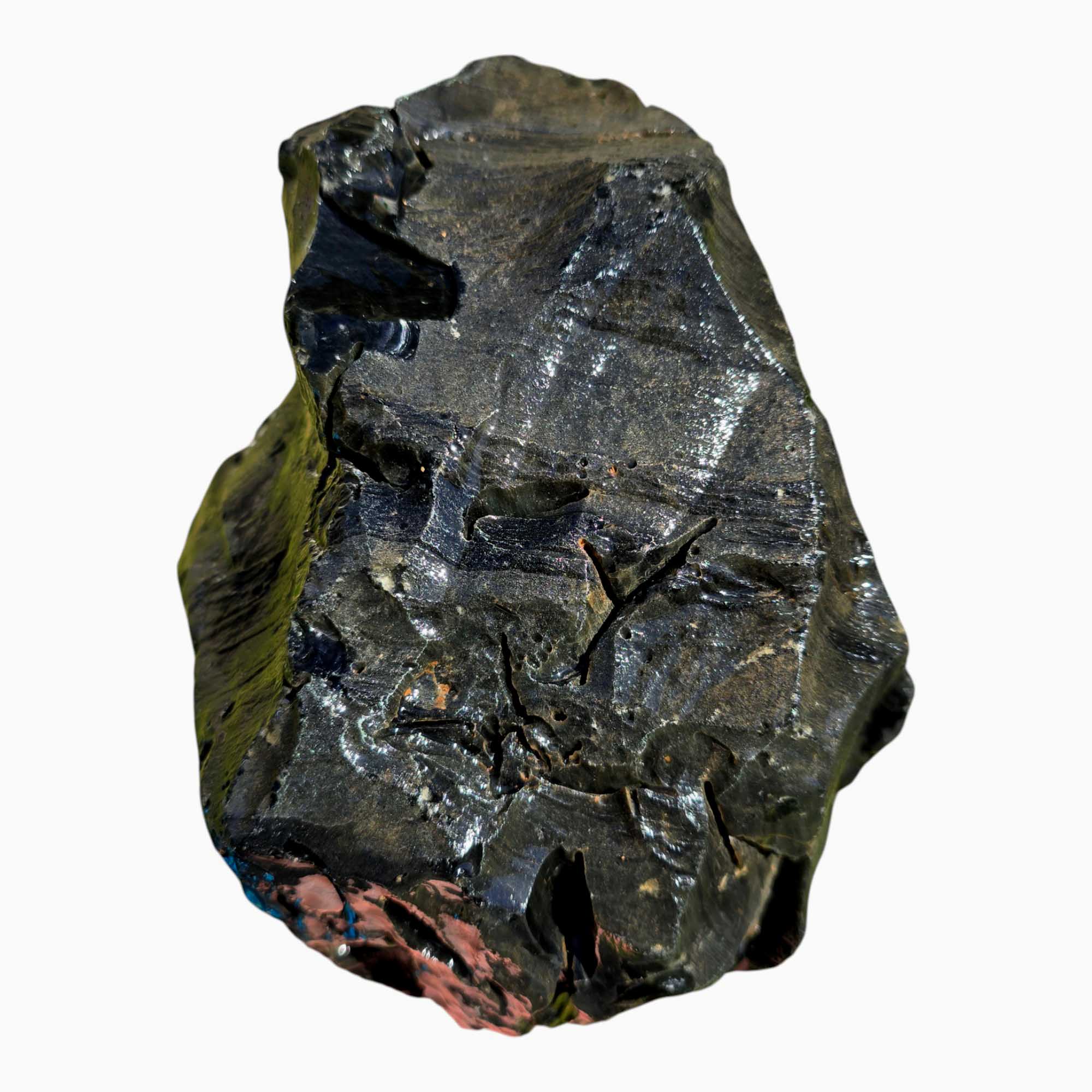 Mexican Velvet Obsidian Lapidary Rough Chunk Volcanic Glass