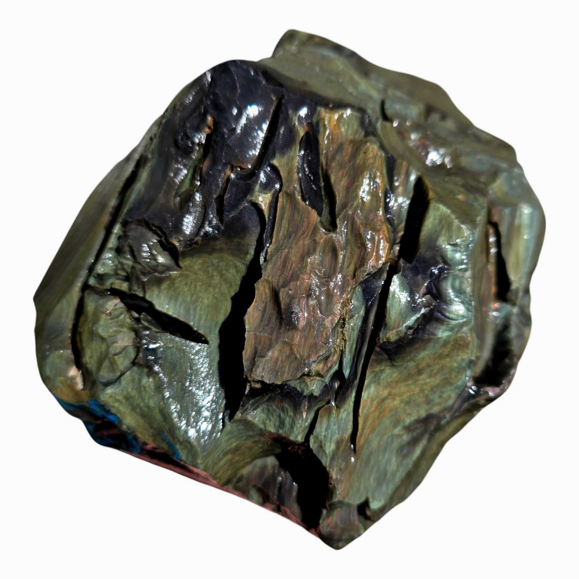 Mexican Velvet Obsidian Lapidary Rough Chunk Volcanic Glass